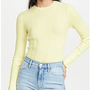 Variegated Rib Mock Neck Pullover